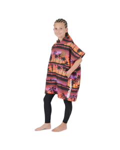 Sea-Doo Kid’s Quick Dry Poncho By Slowtide One Size Black with Graphics 2024