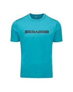 Sea-Doo Kortärmad Signature solskyddströja Turquoise (Aqua)