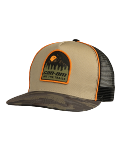 Can-Am MEN’S Flat Mesh Cap Hit the Trails One size Khaki