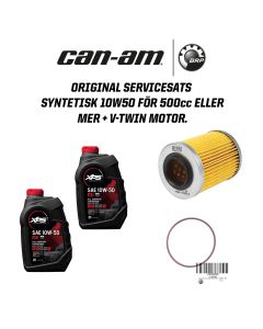 Can-Am Original Servicesats syntetisk 10W50 - 500cc eller mer + v-twin