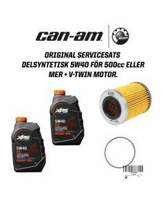 Can-Am Original Servicesats delsyntetisk 5W40 - 500cc eller mer + v-twin