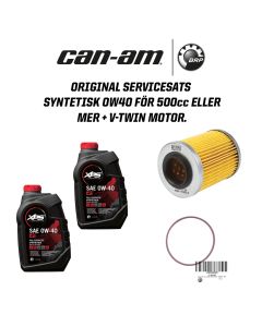 Can-Am Original Servicesats syntetisk 0W40 - 500cc eller mer + v-twin