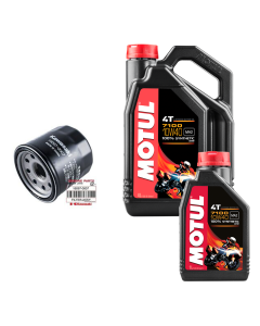 Motul Kawasaki 4-takt servicesats med oljefilter