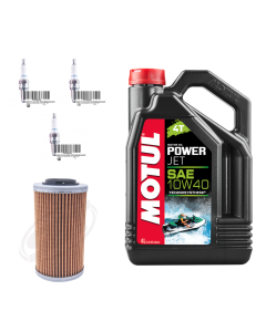 Motul/SBT Sea-Doo 1503cc (130-260hp) servicesats med Oljefilter + DCPR8E